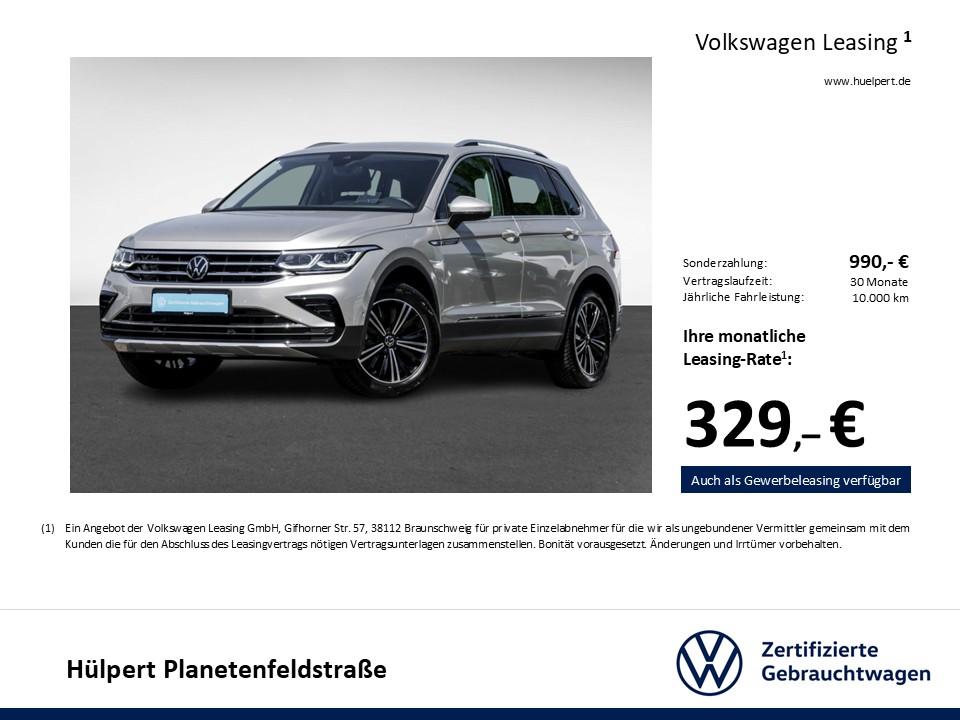 Volkswagen Tiguan 2.0 ELEGANCE AHK 360°CAM ACC LM18 NAVI