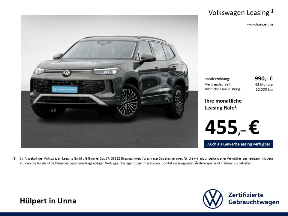 Volkswagen Tayron 2.0 LIFE 4X4 7SITZE AHK 360°CAM ACC LM18