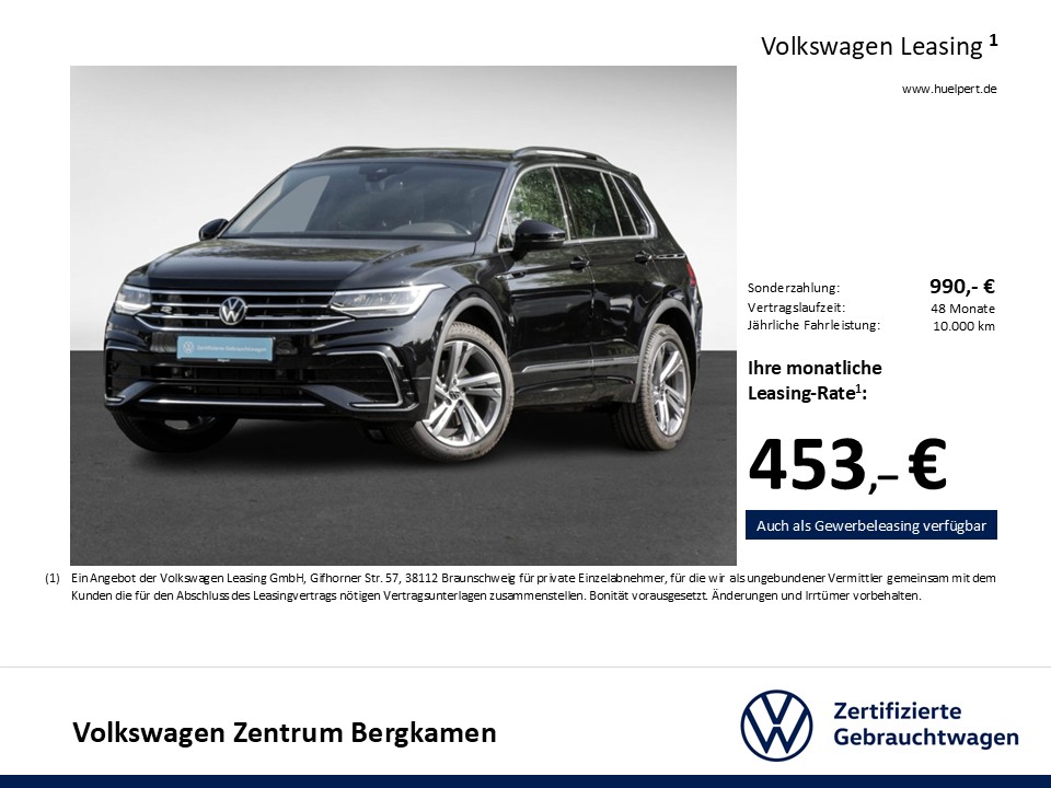 Volkswagen Tiguan 2.0 R-LINE 4X4 STANDHZ. AHK CAM ACC LM19