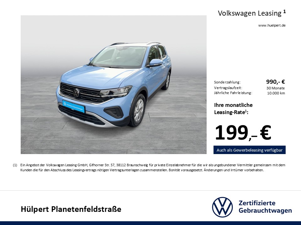 Volkswagen T-Cross 1.0 LIFE CAM ACC NAVI ALU CARPLAY SITZHZ