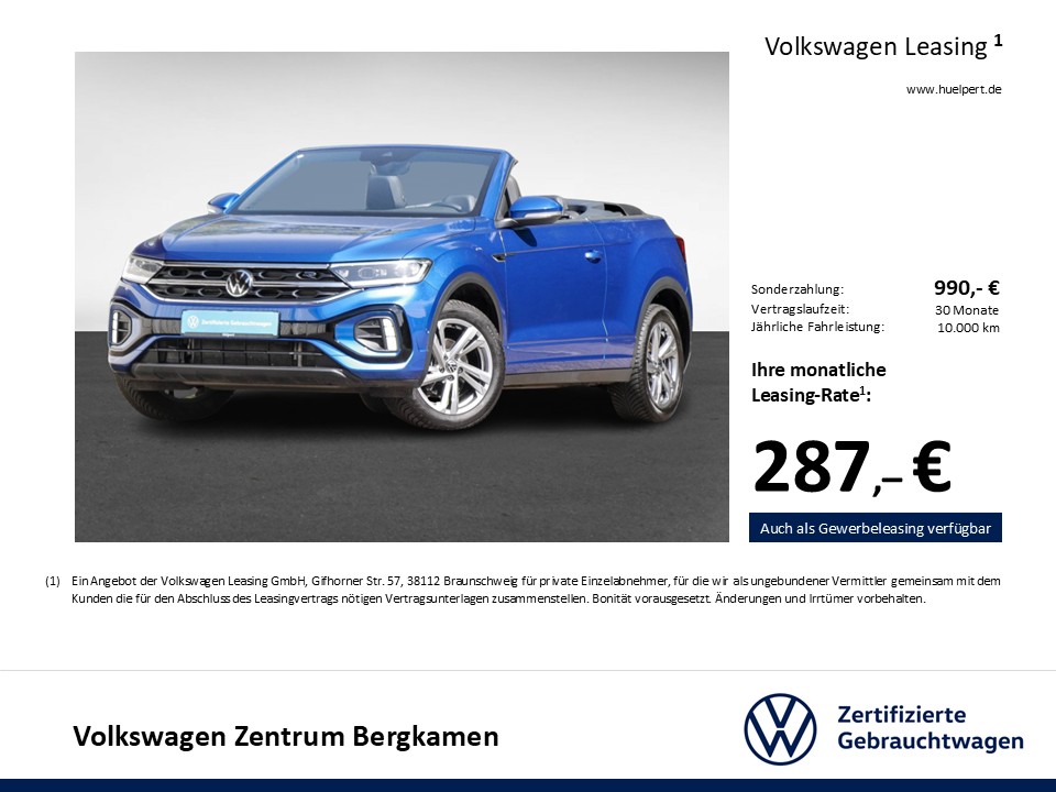 Volkswagen T-Roc Cabriolet 1.5 R-LINE AHK ACC LM17 NAVI