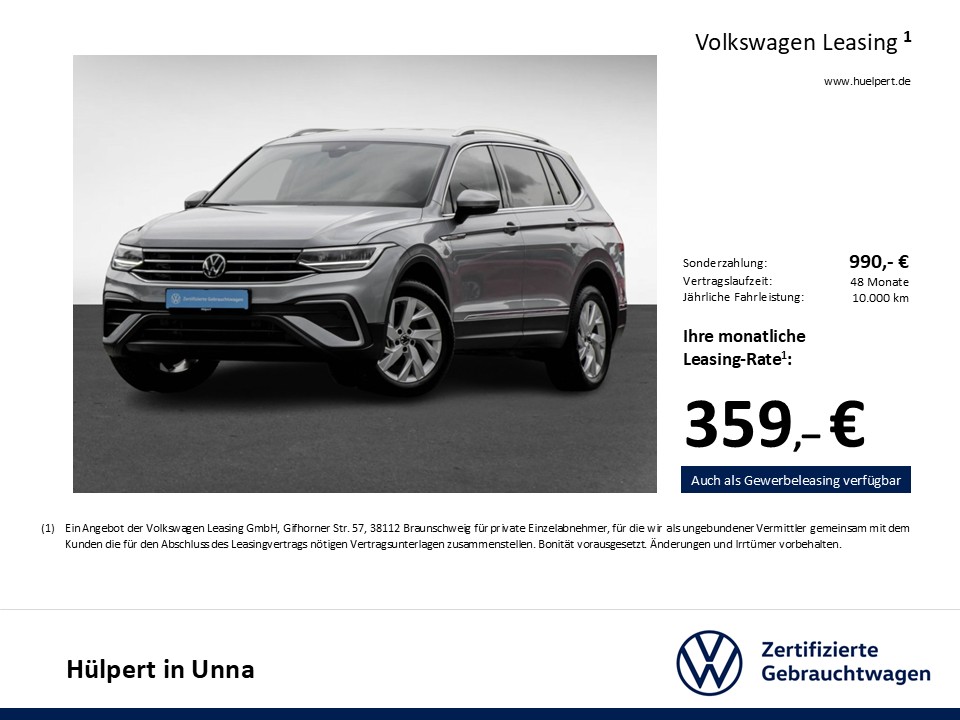 Volkswagen Tiguan Allspace 1.5 LIFE 7SITZE AHK ACC LM18 NAVI
