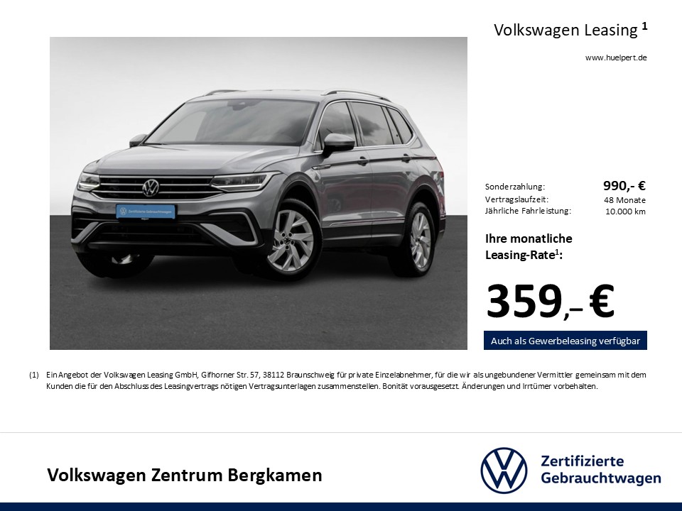 Volkswagen Tiguan Allspace 1.5 LIFE 7SITZE AHK ACC LM18 NAVI