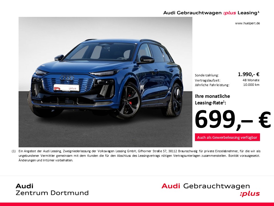 Audi Q6 e-tron performance S LINE edition one blue 21Z