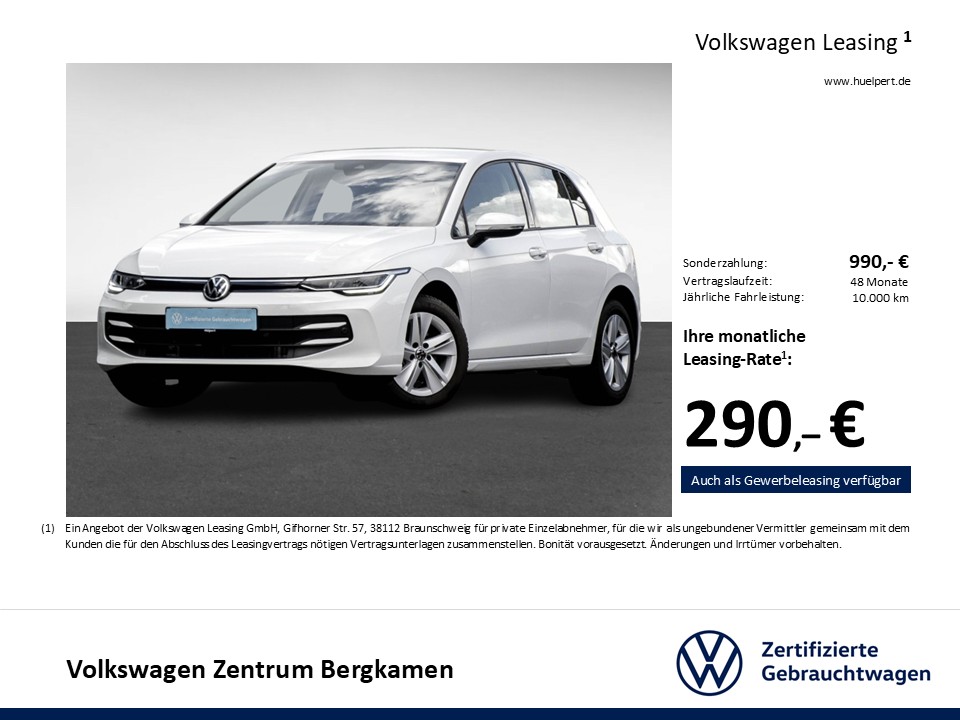 Volkswagen Golf VIII 1.5 eTSI LIFE FACELIFT ACC NAVI SITZHZ
