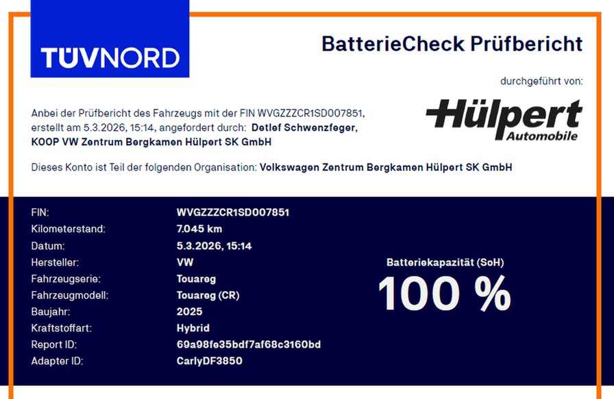 Volkswagen Touareg HYBRID ELEGANCE PANO DYNAUDIO AHK 360CAM