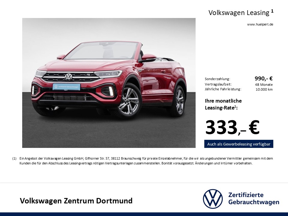 Volkswagen T-Roc Cabriolet 1.5 R-LINE ACC LM17 NAVI SITZHZ.