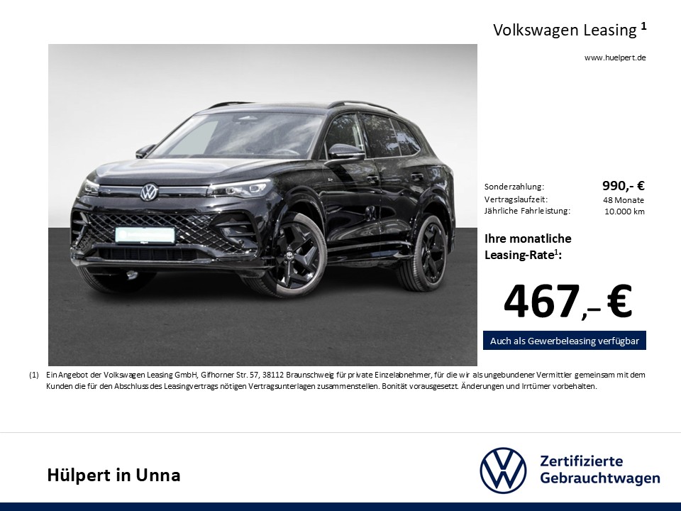 Volkswagen Tiguan 2.0 R-LINE NEUESMODELL LEDER AHK CAM LM19