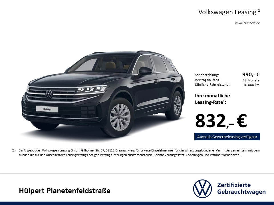 Volkswagen Touareg V6 ELEGANCE NEUES MODELL STANDHZ AHK CAM