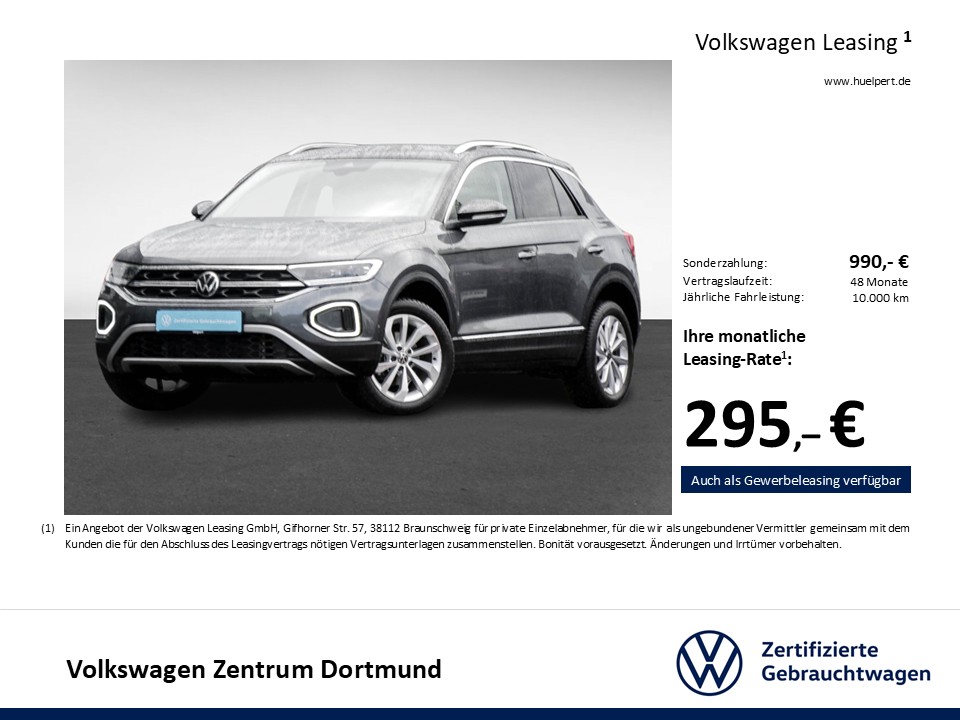Volkswagen T-Roc 1.5 STYLE STANDHEIZ PANO CAM ACC LM17 NAVI