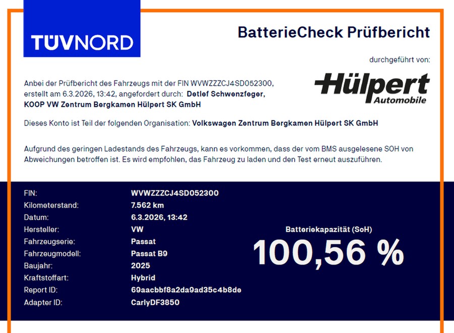 Volkswagen Passat Variant 1.5 HYBRID BUSINESS AHK CAM ACC