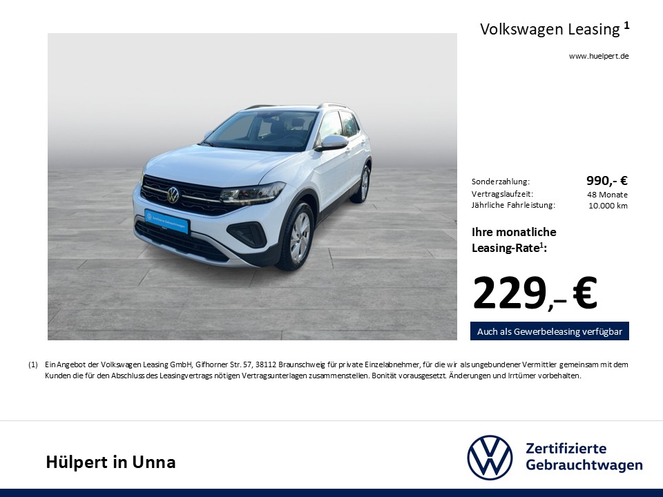 Volkswagen T-Cross 1.0 LIFE ACC CARPLAY ALU SITZHEIZUNG LED
