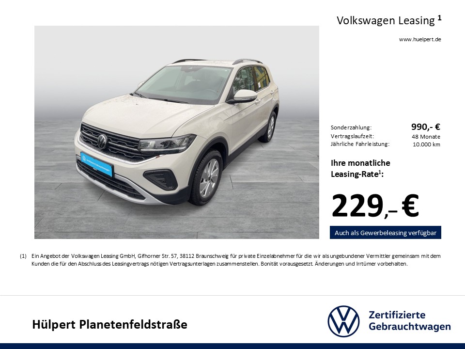 Volkswagen T-Cross 1.0 LIFE ACC CARPLAY ALU SITZHEIZUNG LED