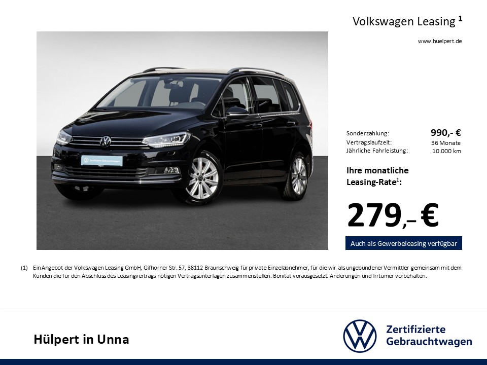 Volkswagen Touran 2.0 HIGHLINE 7SITZE AHK CAM ACC LM17 NAVI