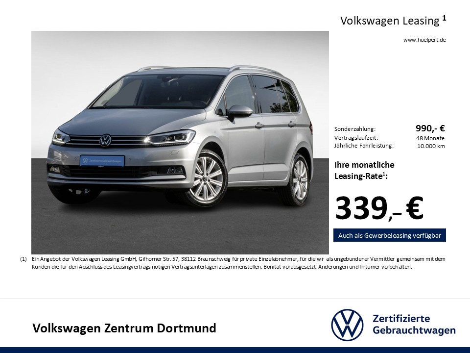 Volkswagen Touran 2.0 HIGHLINE 7SITZE AHK CAM ACC LM17 NAVI