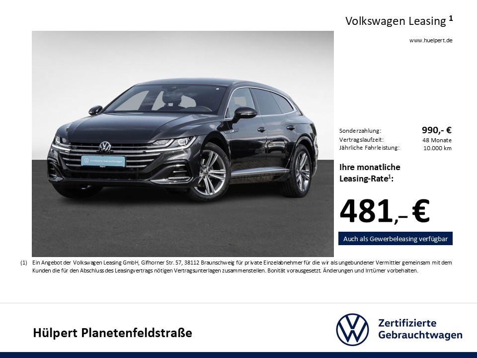 Volkswagen Arteon Shooting Brake 2.0 R-LINE AHK CAM ACC 18Z