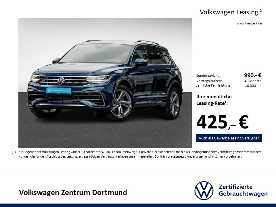 Volkswagen Tiguan 2.0 R-LINE 4X4 STANDHZ. AHK CAM ACC LM19