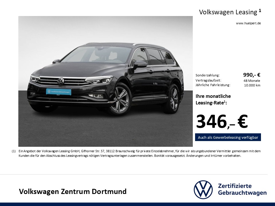 Volkswagen Passat Variant 2.0 ELEGANCE 4X4 LEDER AHK 360CAM