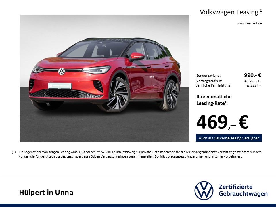 Volkswagen ID.4 GTX 4X4 WÄRMEPUMPE AHK CAM ACC LM21 NAVI