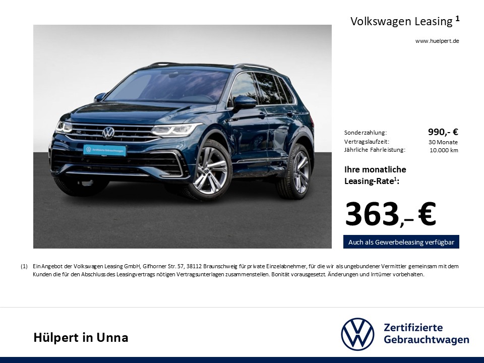 Volkswagen Tiguan 2.0 R-LINE 4X4 STANDHZ. PANO AHK CAM LM19