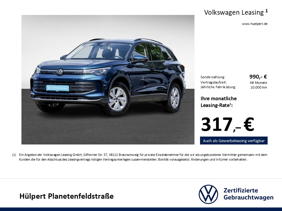 Volkswagen Tiguan 1.5 eTSI NEUES MODELL AHK CAM NAVI SITZHZ