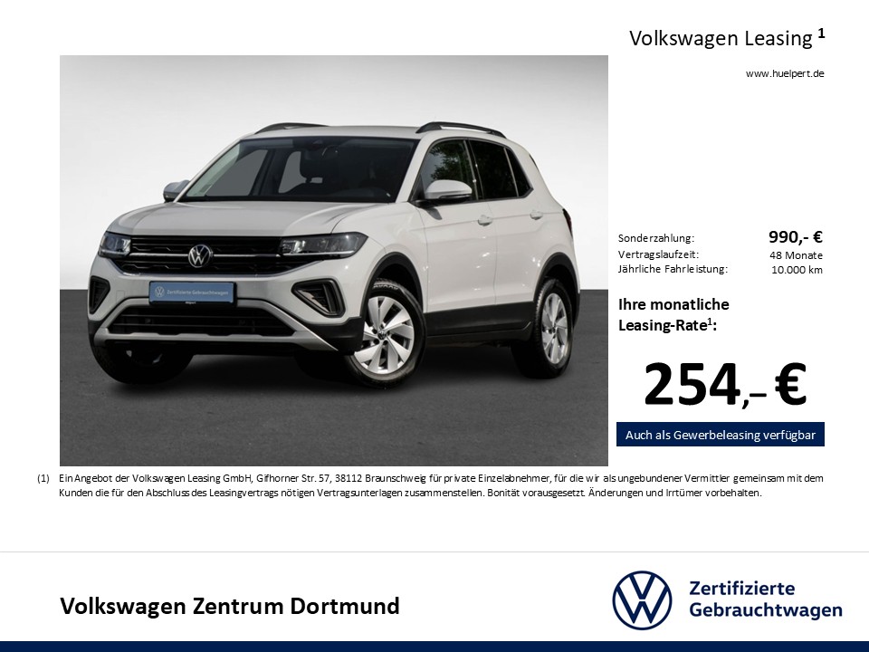 Volkswagen T-Cross 1.5 LIFE CAM ACC ALU LED CARPLAY SITZHZ.