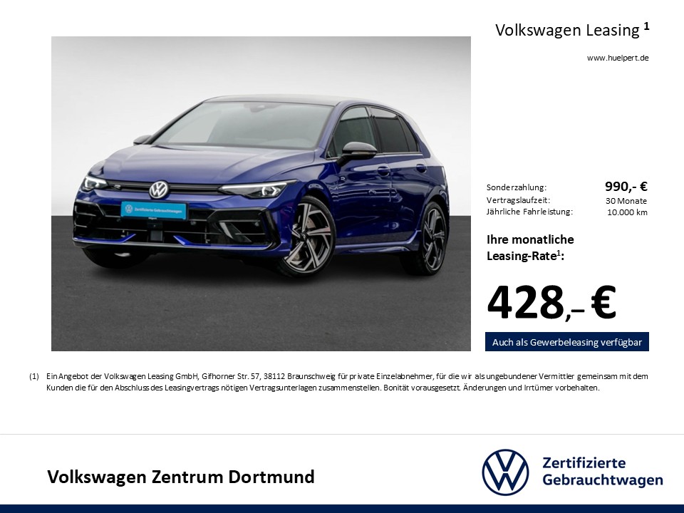 Volkswagen Golf VIII 2.0 R 4X4 FACELIFT LEDER PANO 360°CAM