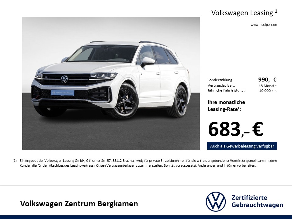 Volkswagen Touareg V6 R-LINE NEUES MODELL 4X4 CAM STAND&SITZHEIZUNG ALU