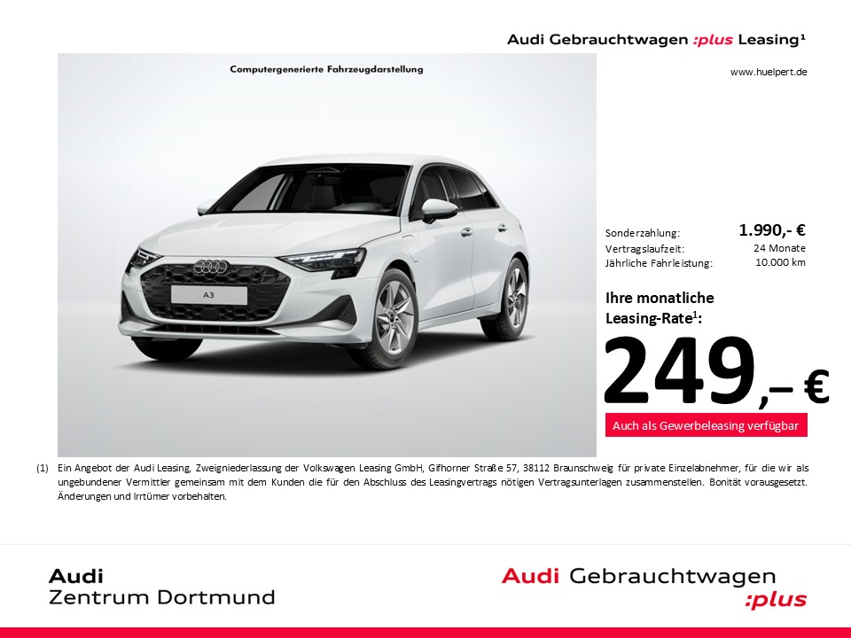 Audi A3 Sportback HYBRID advanced CAM ACC EKLAPPE NAVI+