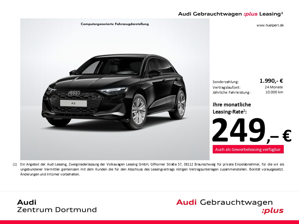 Audi A3 Sportback HYBRID advanced CAM ACC EKLAPPE NAVI+