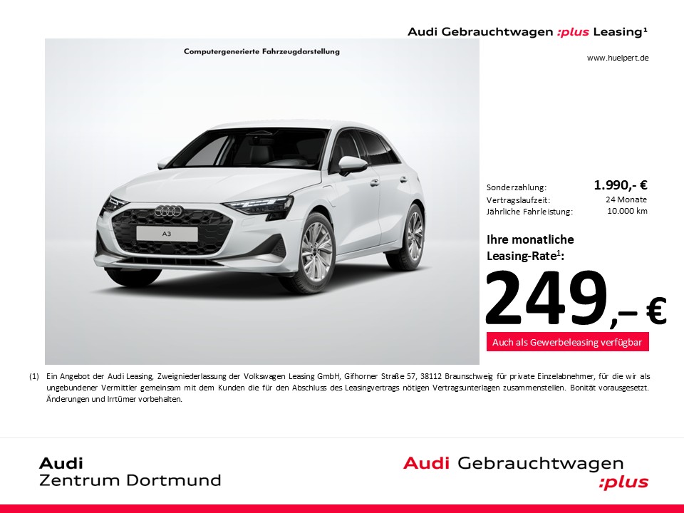 Audi A3 Sportback HYBRID advanced CAM ACC EKLAPPE NAVI+