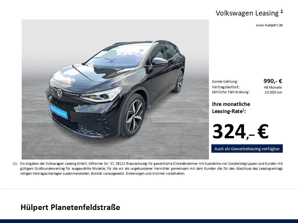 Volkswagen ID.4 GTX 4X4 WÄRMEPUMPE ACC LM20 NAVI CARPLAY