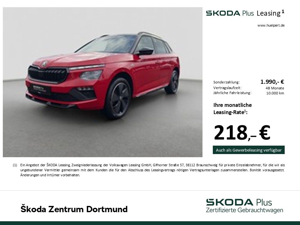 Skoda Kamiq 1.0 MONTE CARLO PANO CAM ACC LM17 NAVI