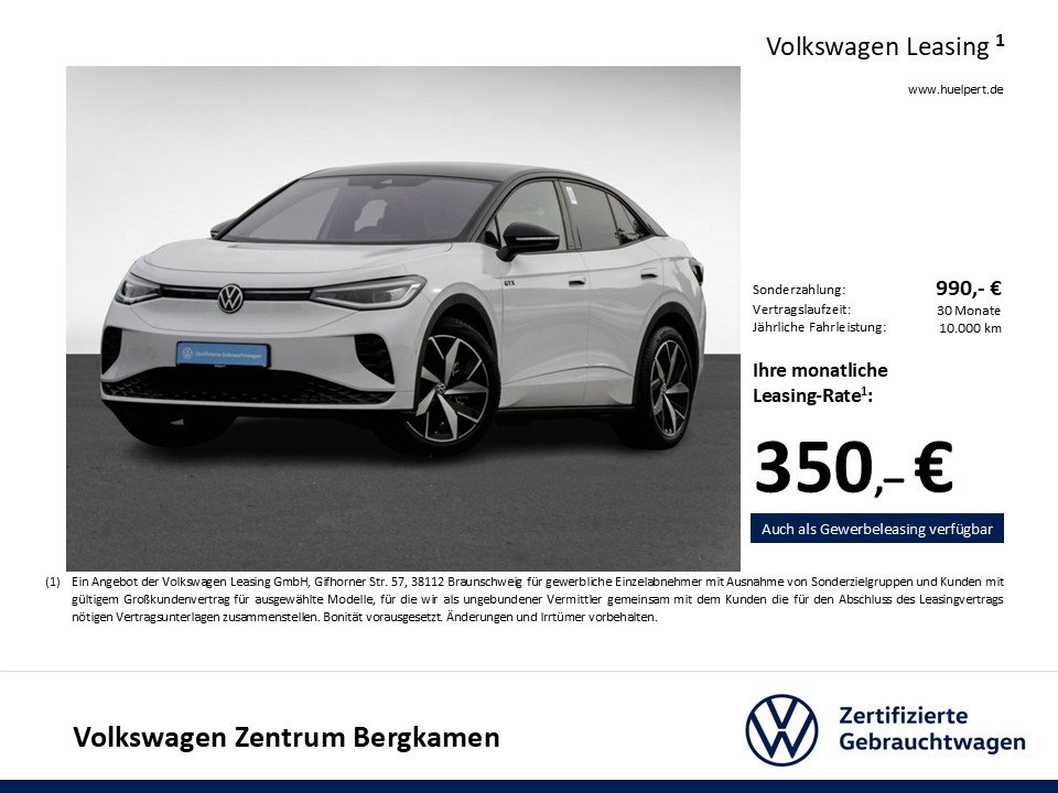 Volkswagen ID.5 GTX 4X4 WÄRMEPUMPE CAM ACC LM20 NAVI SITZHZ