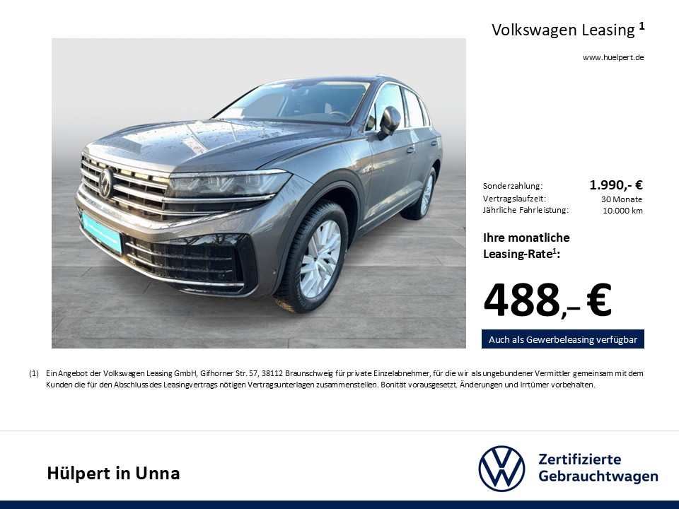 Volkswagen Touareg V6 ELEGANCE NEUESMODELL AHK CAM ACC LM19