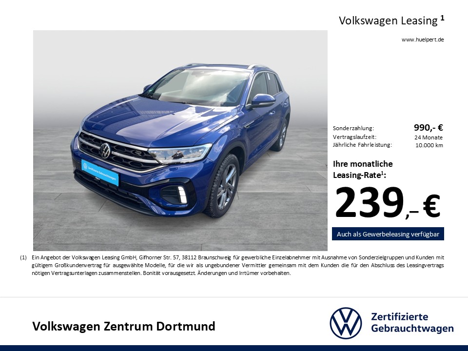 Volkswagen T-Roc 1.5 R-LINE STANDHZ. CAM ACC LM17 NAVI