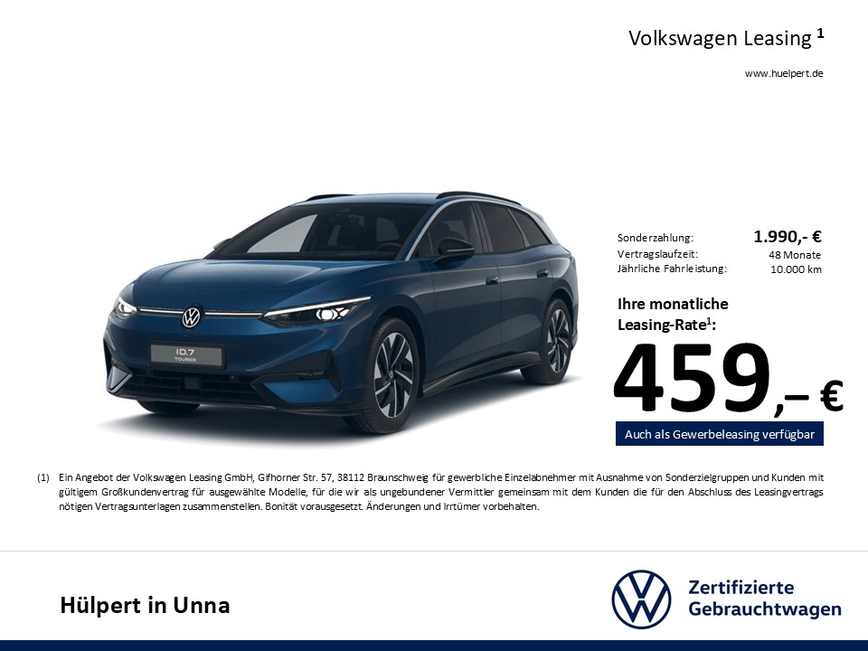 Volkswagen ID.7 Tourer PRO WÄRMEPUMPE AHK 360°CAM ACC LM19