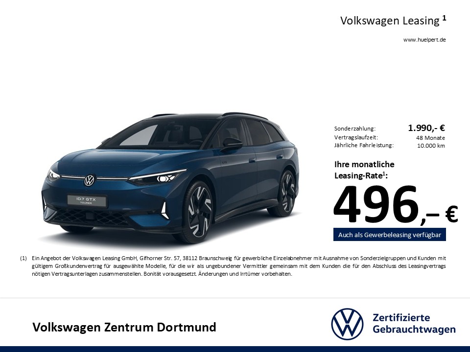 Volkswagen ID.7 Tourer GTX 4X4 WÄRMEPUMPE PANO AHK 360°CAM