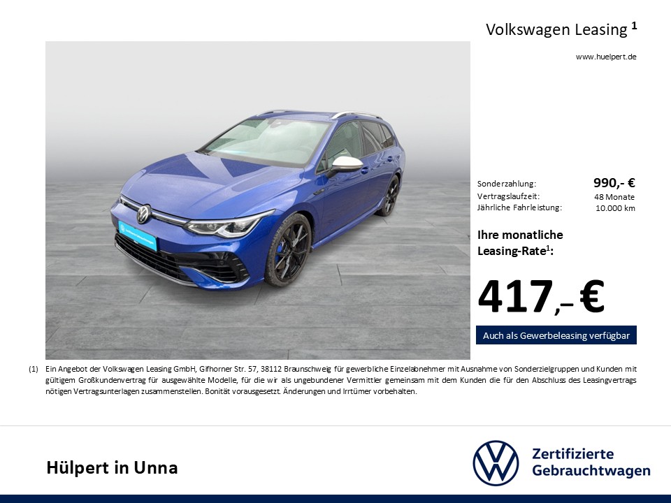 Volkswagen Golf Variant VIII 2.0 R 4X4 AHK ACC LM19 NAVI