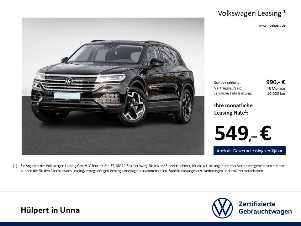 Volkswagen Touareg V6 NEUESMODELL AHK CAM ACC LM19 E-KLAPPE