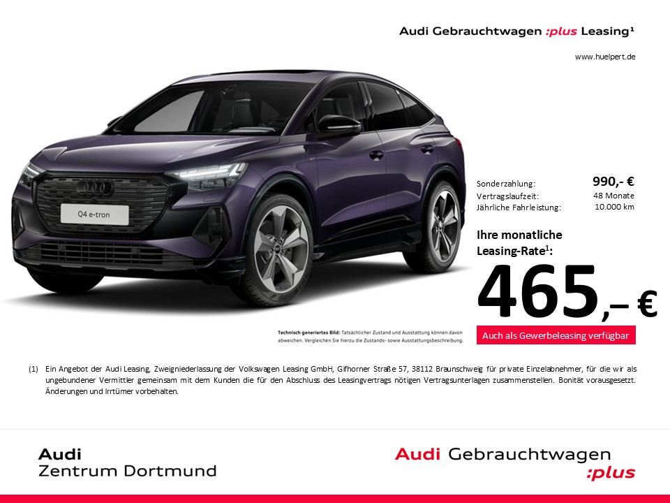 Audi Q4 e-tron Sportback 45 quattro S LINE PANO LM21