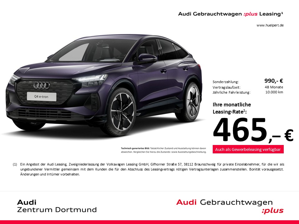 Audi Q4 e-tron Sportback 45 quattro S LINE AHK LM21