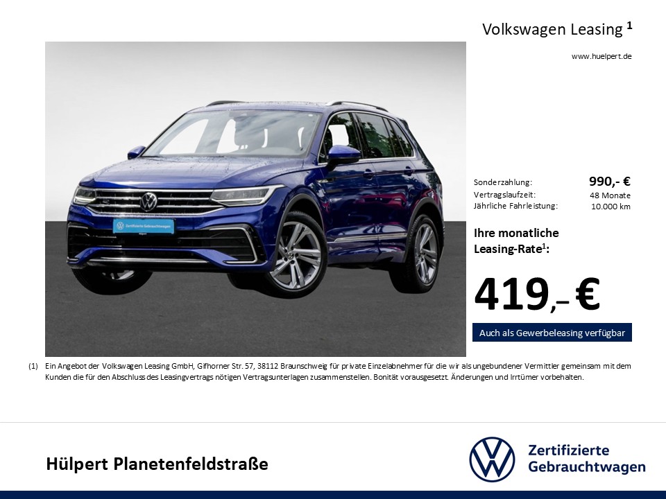 Volkswagen Tiguan 1.5 R-LINE PANO AHK CAM ACC LM19 NAVI