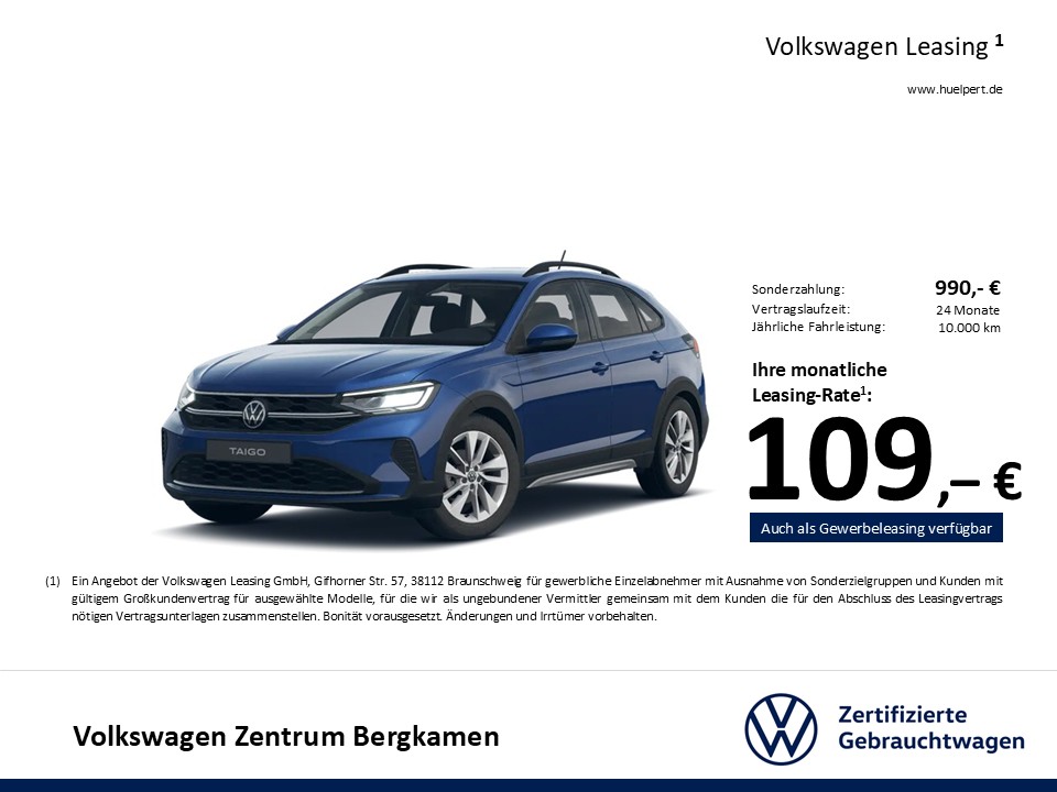 Volkswagen Taigo 1.0 LIFE NAVI LM17 CARPLAY SITZHEIZUNG LED