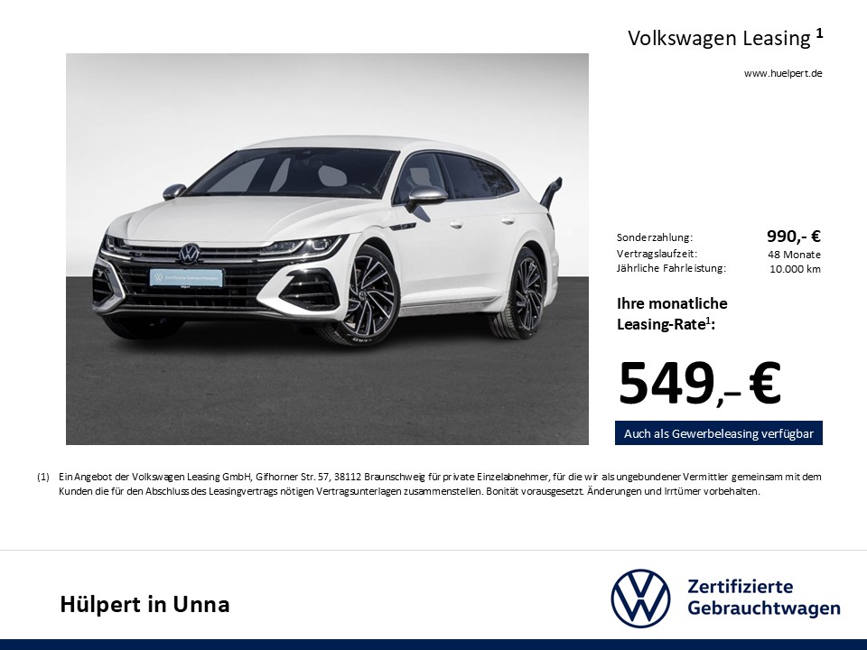 Volkswagen Arteon Shooting Brake 2.0 R 4X4 LEDER AHK LM19