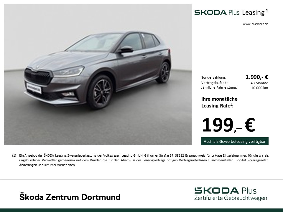 Skoda Fabia 1.0 MONTE CARLO CAM ACC NAVI ALU SITZHEIZ.