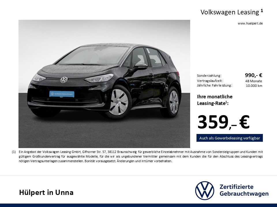 Volkswagen ID.3 PRO CAM ACC LM18 NAVI CARPLAY SITZHEIZUNG