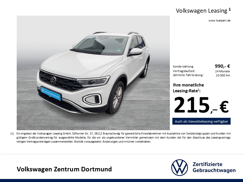 Volkswagen T-Roc 1.0 LIFE NAVI ALU CARPLAY SITZHEIZUNG DAB+