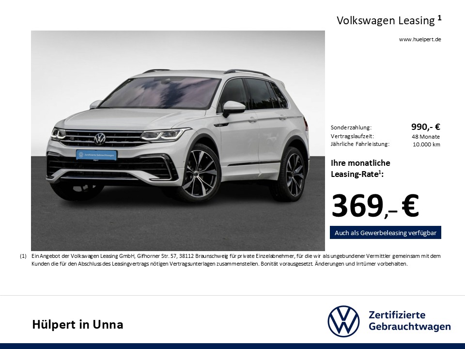 Volkswagen Tiguan 2.0 R-LINE AHK CAM ACC LM20 E-KLAPPE NAVI
