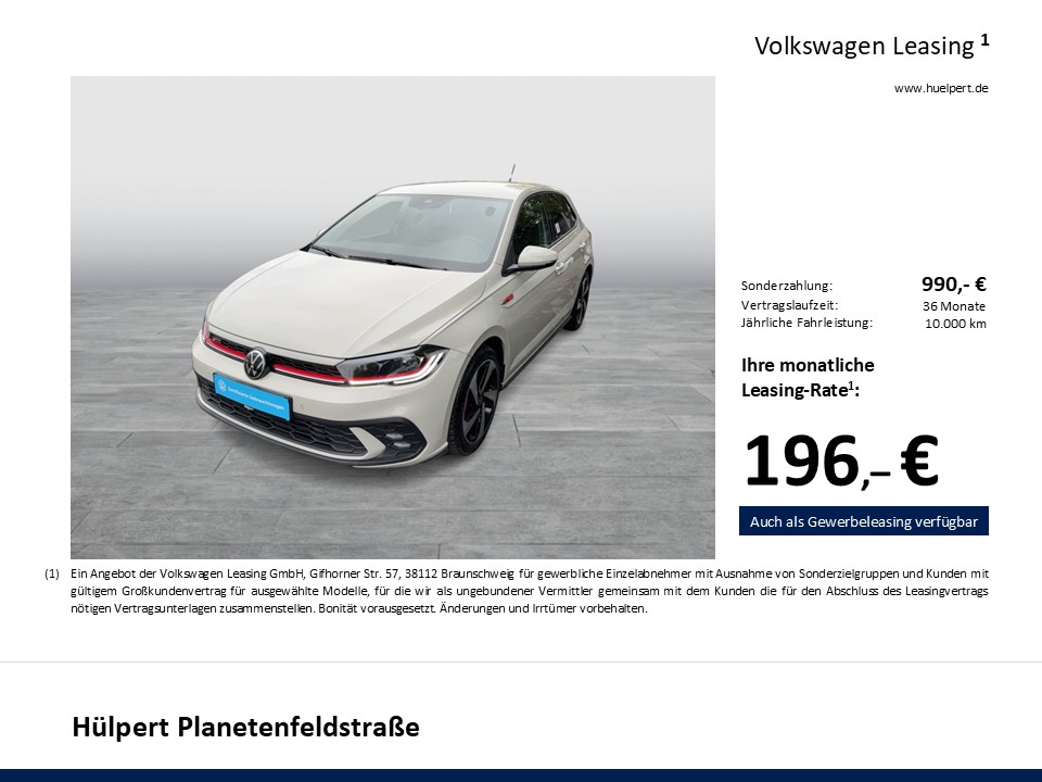 Volkswagen Polo 2.0 GTI LM17 NAVI SPORTFAHRWERK CARPLAY